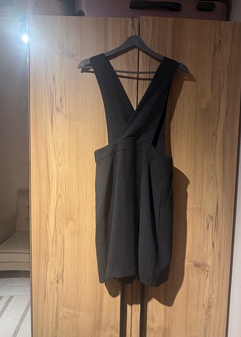 Kadın Siyah Midi Kemerli Askılı sJike - Görsel 2