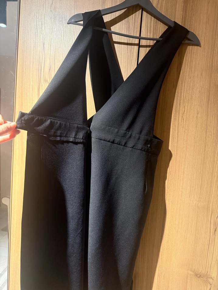 Kadın Siyah Midi Kemerli Askılı sJike - Görsel 3