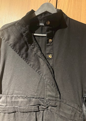 Siyah Kemerli Mini Elbise - Görsel 2