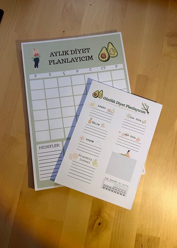 Aylık Plan ve Hedefler Diyet Defteri - Görsel 3