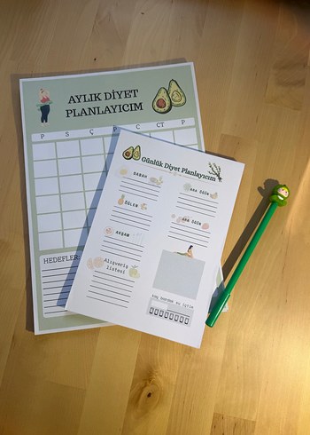 Aylık Plan ve Hedefler Diyet Defteri - Görsel 2
