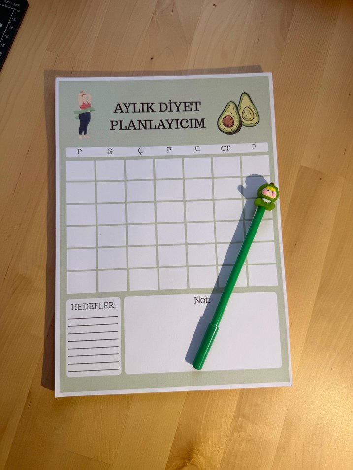 Aylık Plan ve Hedefler Diyet Defteri - Görsel 5
