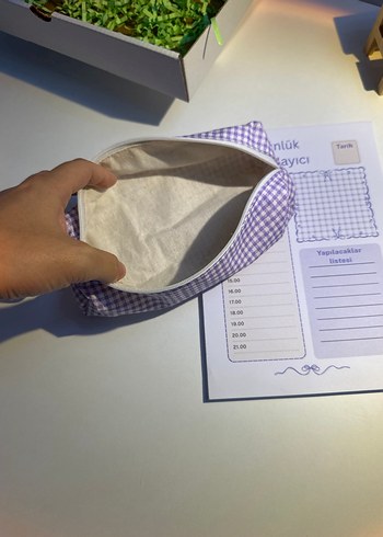 Mor Pastel Günlük Planlayıcı Defter ve kalemlik - Görsel 4