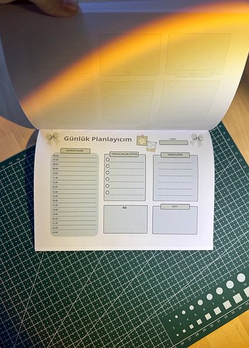 Günlük Planlayıcı Not Defteri Yeşil - Görsel 2