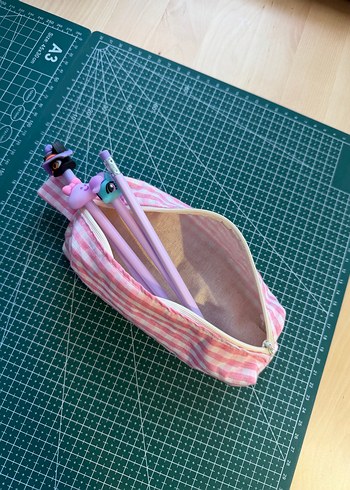 Pembe Pastel Makyaj Düzenleyici Çanta - Görsel 2