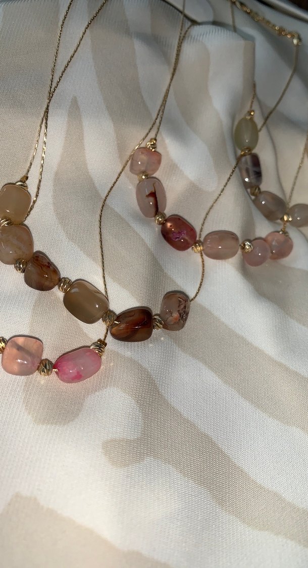 Renkli Boncuklu Uzun Bohem Kolye - Görsel 4