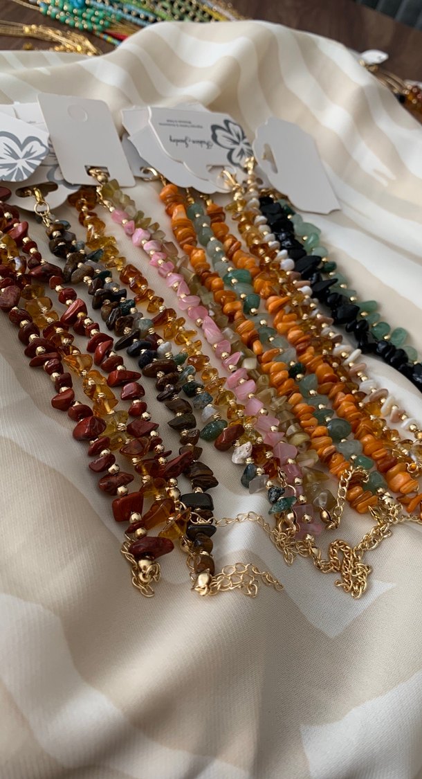 Kırık doğal taş bilekli - Görsel 4