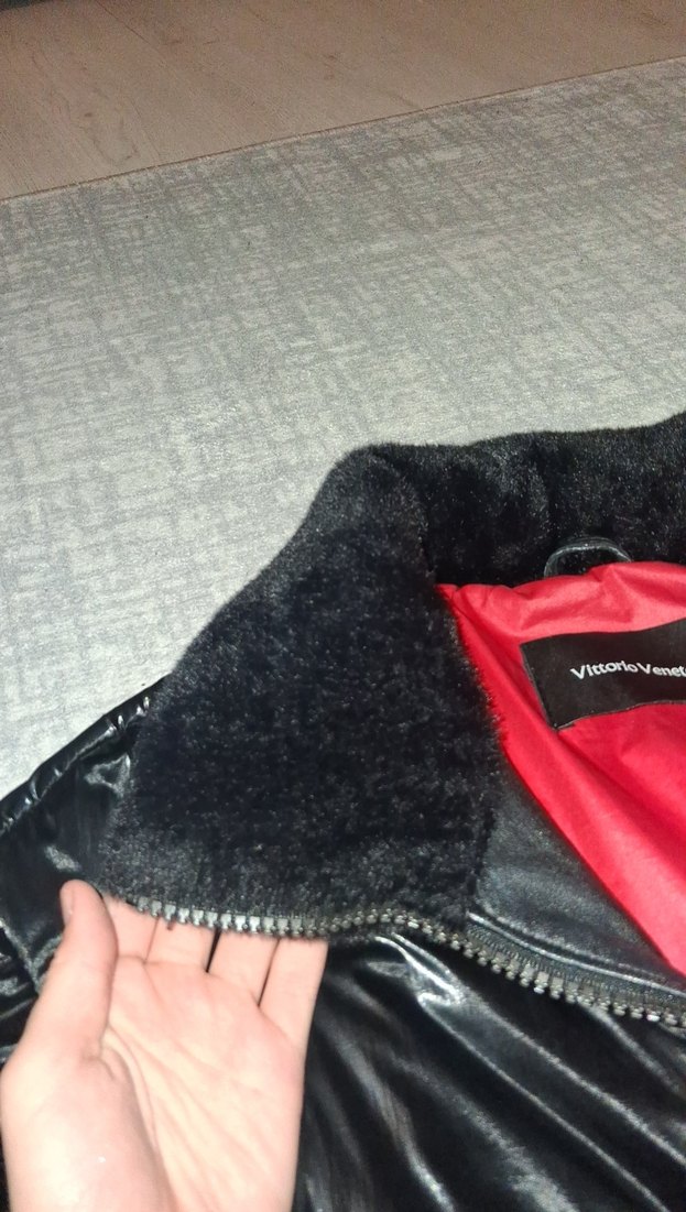 Siyah parlak mont - Görsel 4