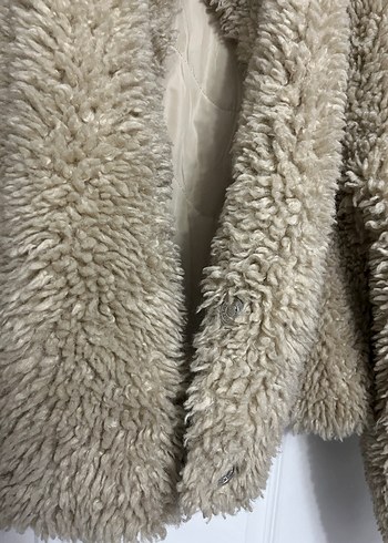 Bej Peluş Kadın Ceket - Görsel 3