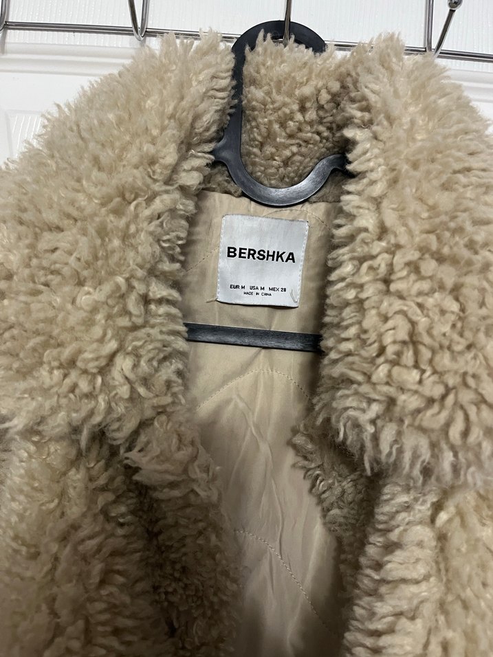 Bej Peluş Kadın Ceket - Görsel 2