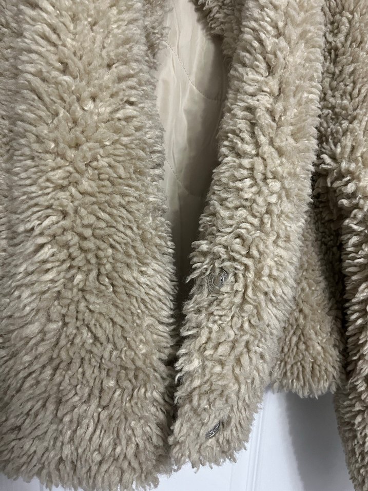 Bej Peluş Kadın Ceket - Görsel 3