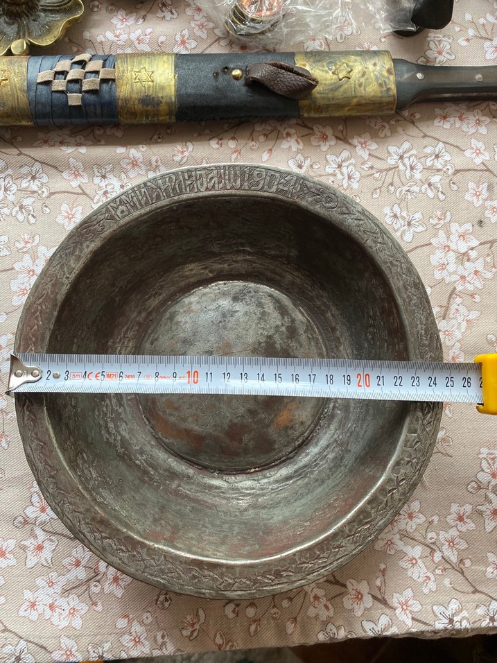 Osmanlı Dönemi Rumca Konstantinosa ait1904 yazılı bakır tabak - Görsel 4