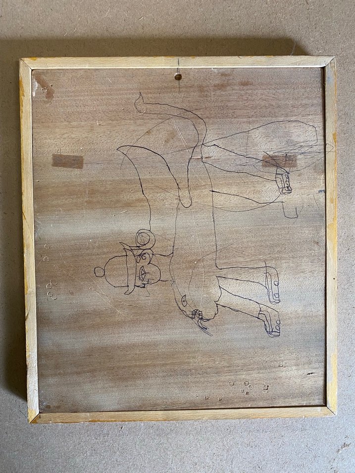 Asur dönemi kabartmalarından esinlenilmiş ahşap oymalı pano - Görsel 2