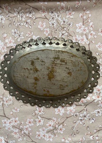 Osmanlıca yazılı hicaz işi zemzem tepsisi. - Görsel 2