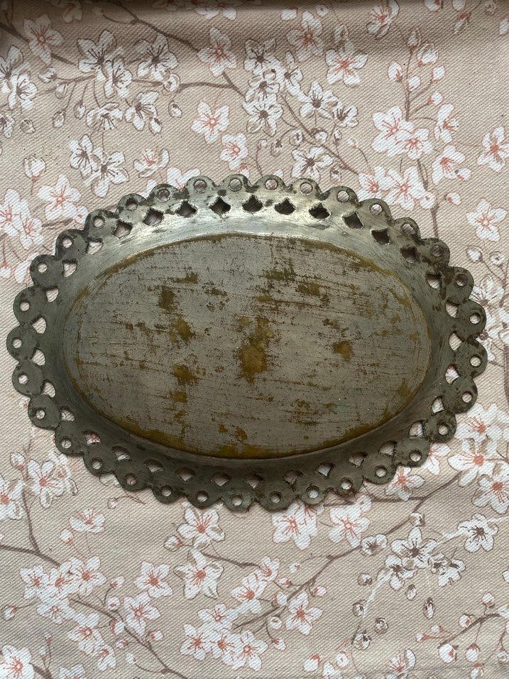 Osmanlıca yazılı hicaz işi zemzem tepsisi. - Görsel 2