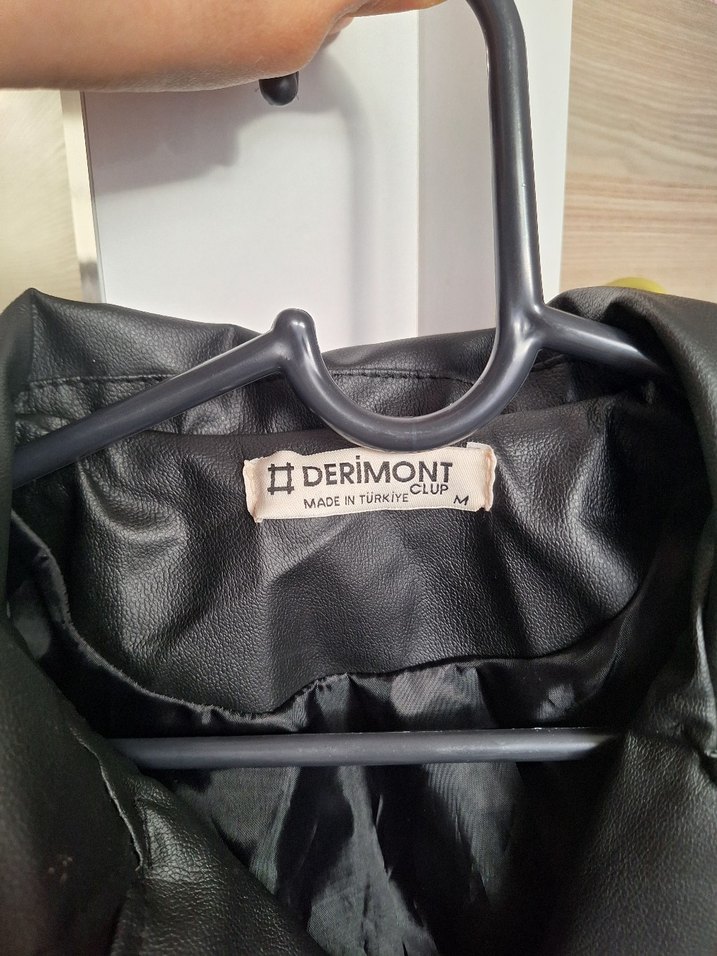 Siyah  Deri Biker Ceket - Görsel 2