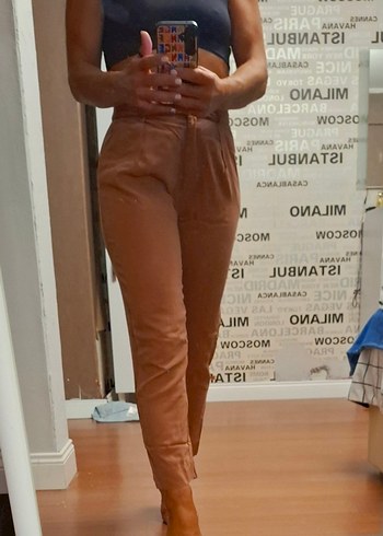 KAROL GÜLKURUSU HAVUÇ PANTALON - Görsel 2