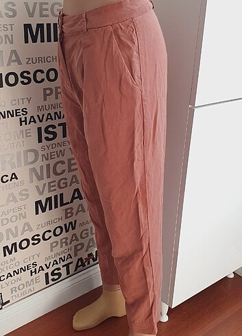 KAROL GÜLKURUSU HAVUÇ PANTALON - Görsel 8