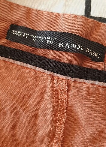 KAROL GÜLKURUSU HAVUÇ PANTALON - Görsel 9