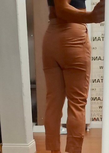 KAROL GÜLKURUSU HAVUÇ PANTALON - Görsel 3