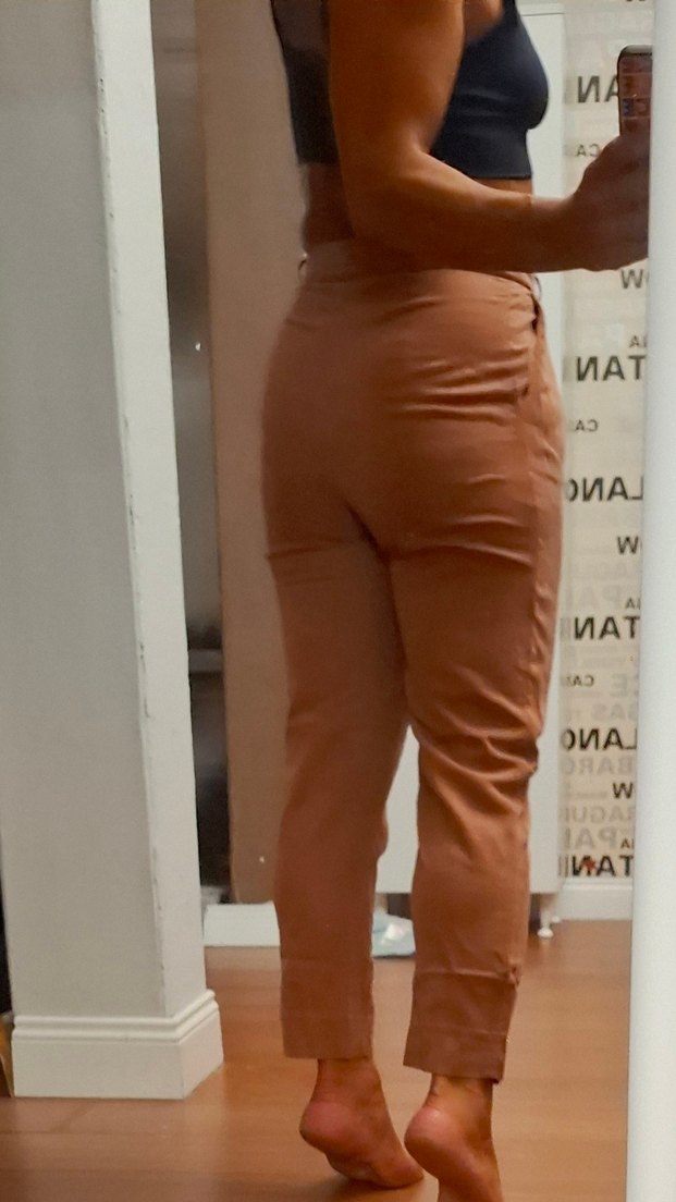 KAROL GÜLKURUSU HAVUÇ PANTALON - Görsel 3