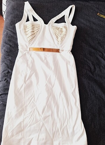 F&F KREM GECE ELBİSESİ - Görsel 11