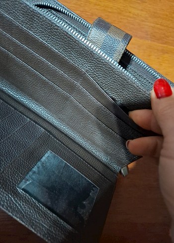 Kahverengi Deri Tokalı Kadın Cüzdanı - Görsel 4