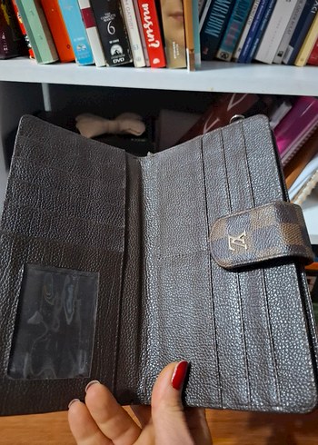 Kahverengi Deri Tokalı Kadın Cüzdanı - Görsel 8