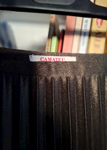 CAMATEU HAKİ PLİSE ETEK - Görsel 3