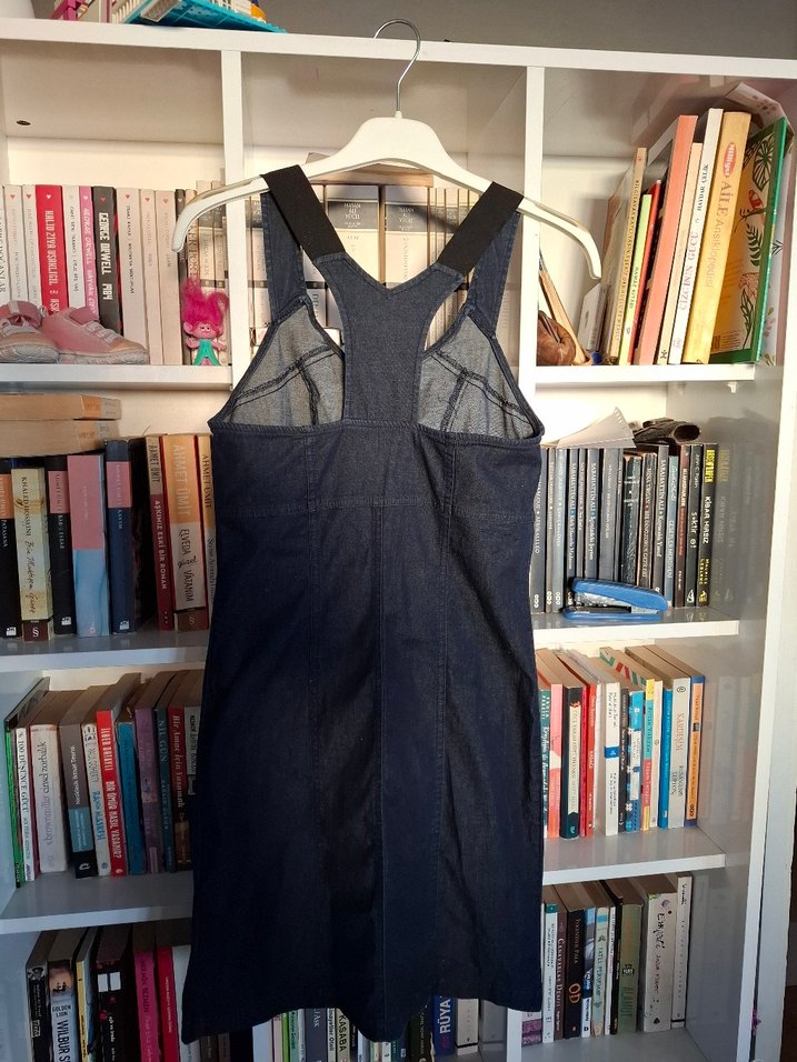 MAVİ JEANS DENİM ELBİSE - Görsel 3