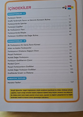  Fonksiyonlar fasikülü apotemi