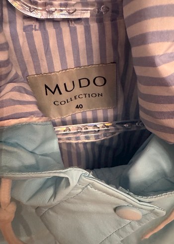 Bebek mavisi yağmurluk - Görsel 3