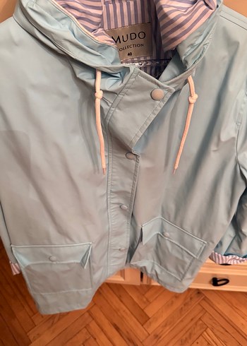 Bebek mavisi yağmurluk - Görsel 2