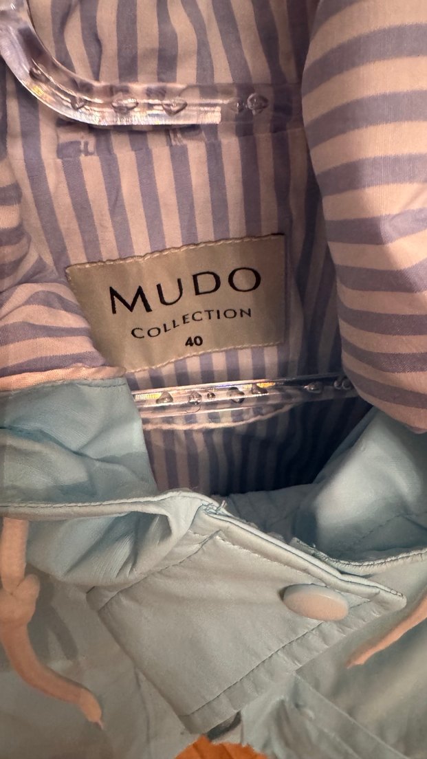 Bebek mavisi yağmurluk - Görsel 3