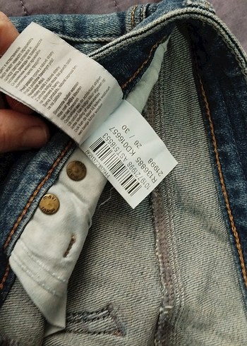 Kadın Mavi Denim Normal Boy Kot Pantolon - Görsel 4