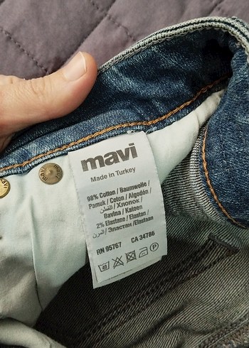 Kadın Mavi Denim Normal Boy Kot Pantolon - Görsel 3