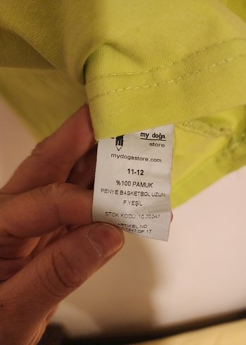 Doğa Koleji Açık Yeşil Uzun Kollu Unisex Tişört - Görsel 3