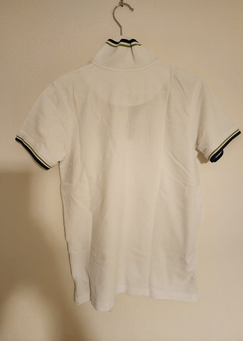 Doğa Koleji Beyaz Polo Yaka Unisex Tişört - Görsel 3