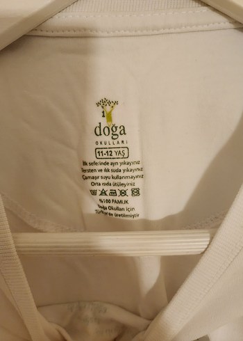 Doğa Koleji Unisex Beyaz Tişört - Görsel 2