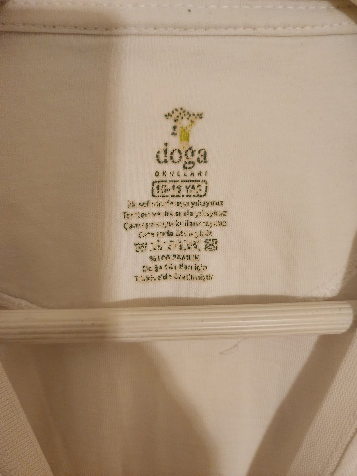 Beyaz Doğa Koleji tişörtü. Unisex. - Görsel 2