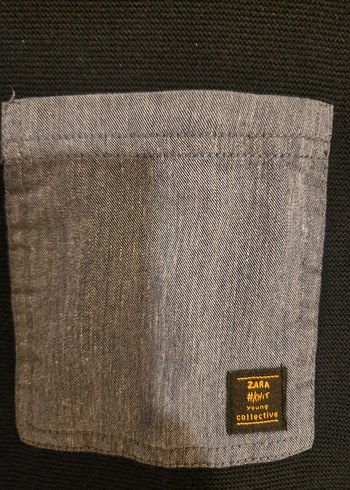 Zara Erkek Lacivert Uzun Kollu Sweatshirt - Görsel 3