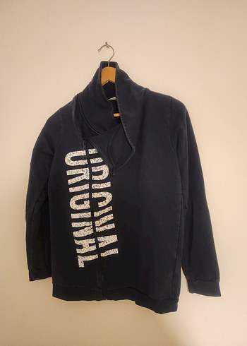 Erkek Çocuk Baskılı Fermuarlı Sweatshirt - Görsel 2