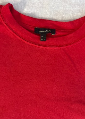 Massimo Dutti Kırmızı Uzun Kollu Sweatshirt