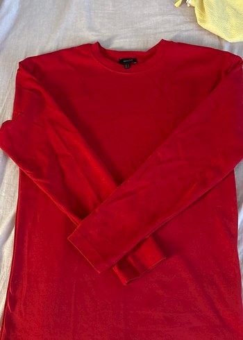 s Beden Kırmızı Uzun Kollu Sweatshirt