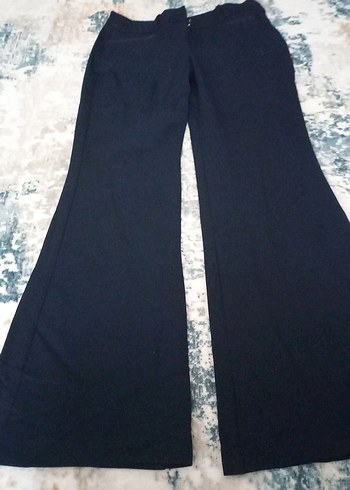 Lacivert Kadın Denim Kumaş Pantolon