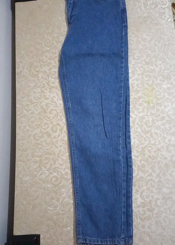 Kadın Mavi Midi Boy Denim Pantolon