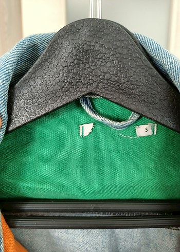 s Beden Renkli Düğmeli Kadın Denim Ceket