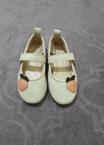 Kız Çocuk Beyaz Elastik Babet Ayakkabı - Görsel 2