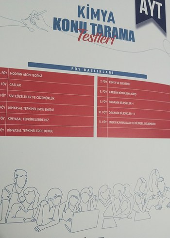 AYT Kimya KTT Konu Tarama Testleri