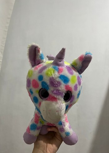 Beden Renk Renkli Noktalı Peluş Oyuncak Unicorn